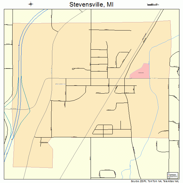 Stevensville, MI street map