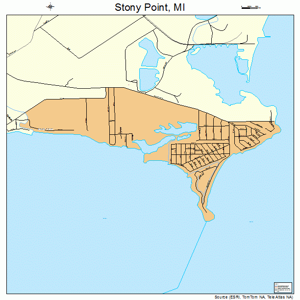 Stony Point, MI street map