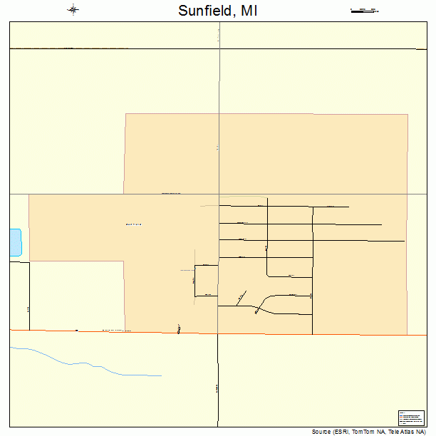 Sunfield, MI street map