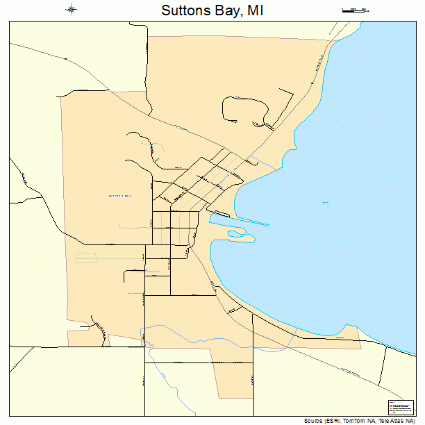 Suttons Bay, MI street map