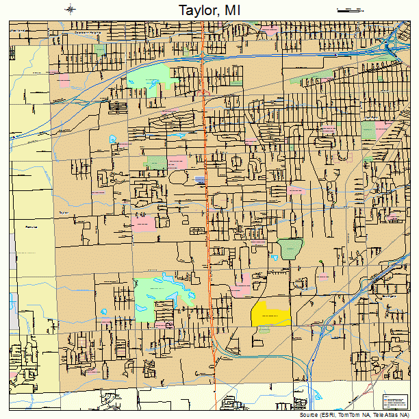 Taylor, MI street map