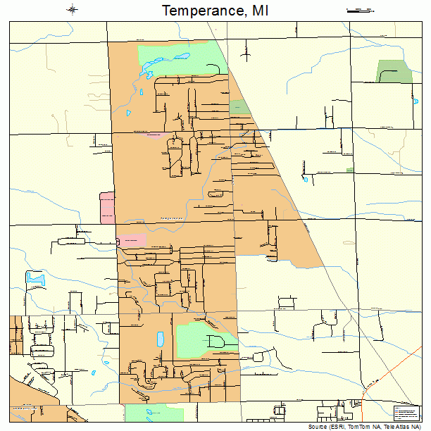 Temperance, MI street map