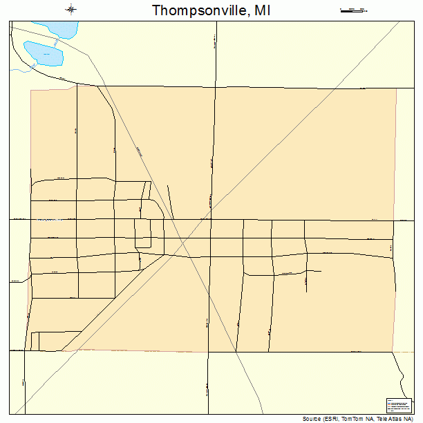 Thompsonville, MI street map