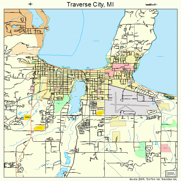 Traverse City, MI street map