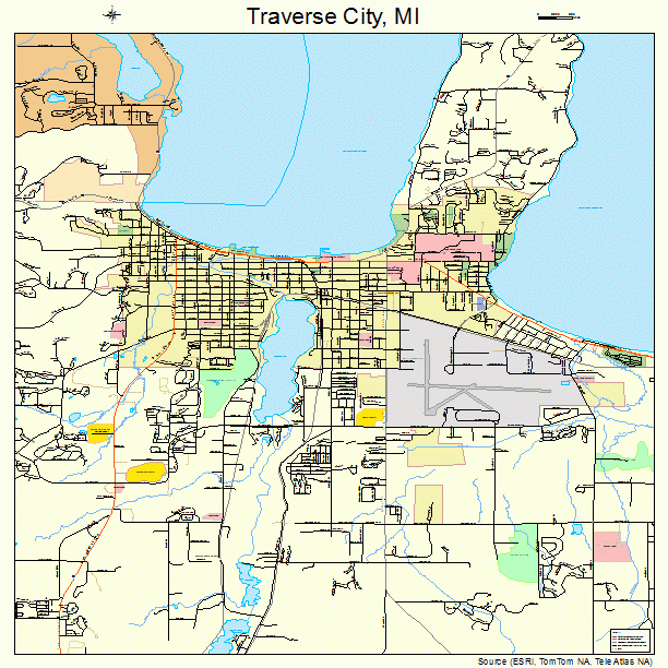 Traverse City Michigan Street Map 2680340