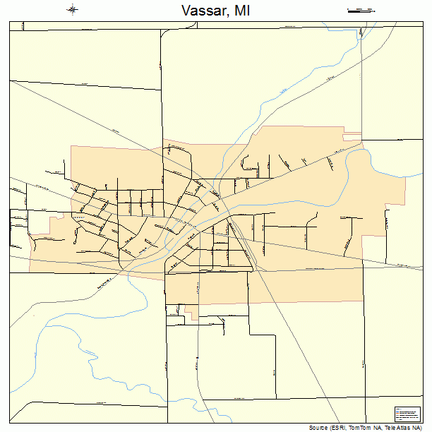 Vassar, MI street map