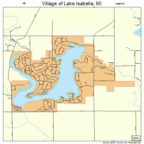 Village of Lake Isabella, MI street map