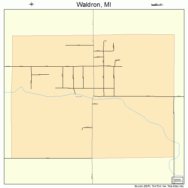Waldron, MI street map