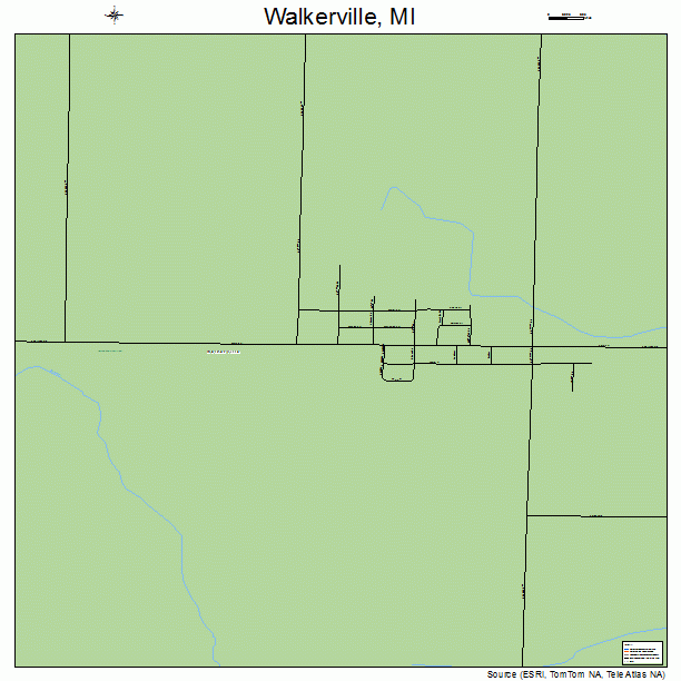 Walkerville, MI street map