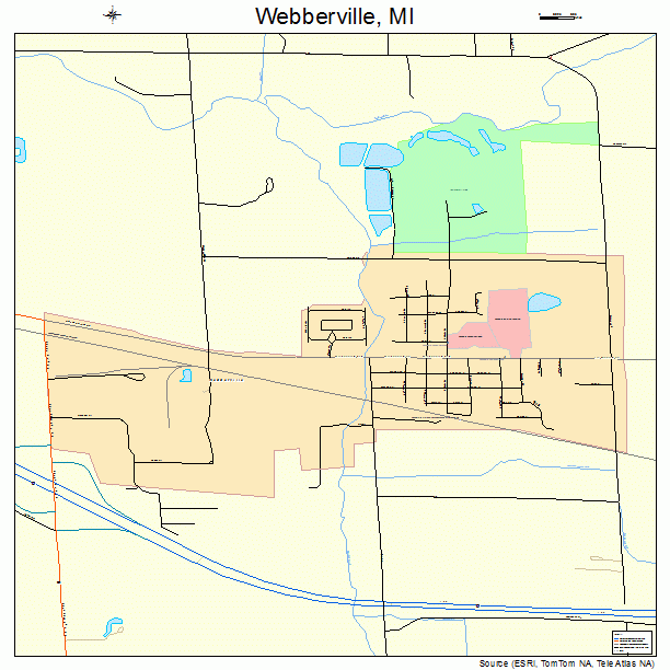 Webberville, MI street map