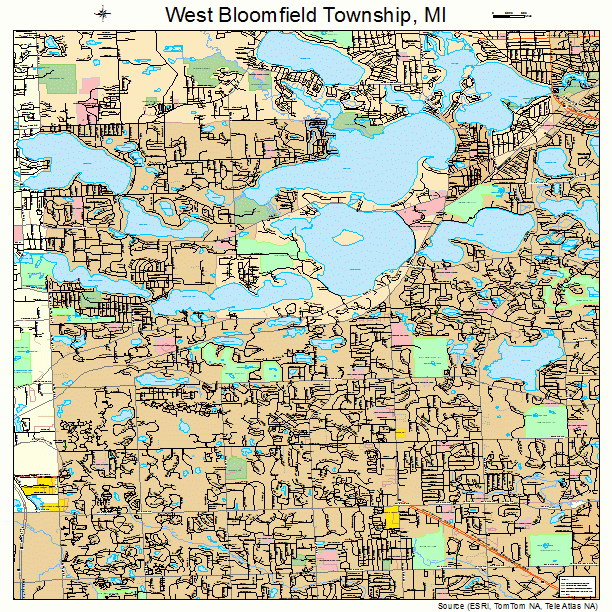 West Bloomfield Township, MI street map