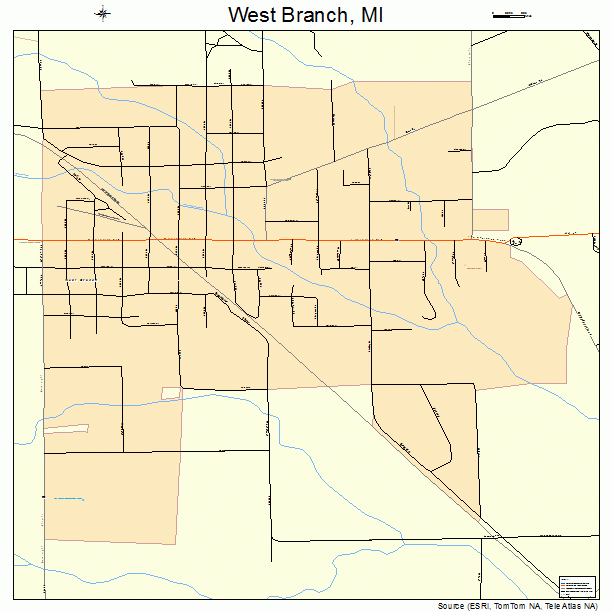 West Branch, MI street map