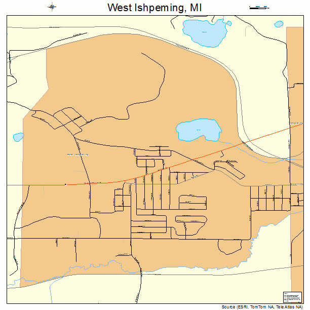 West Ishpeming, MI street map