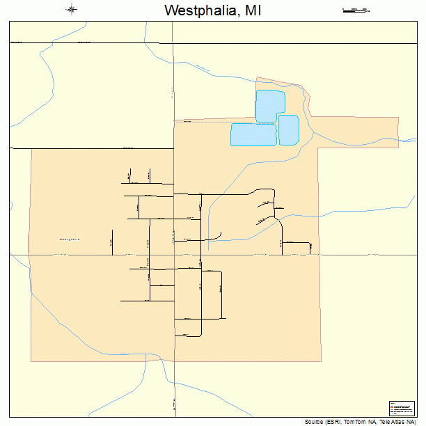 Westphalia, MI street map