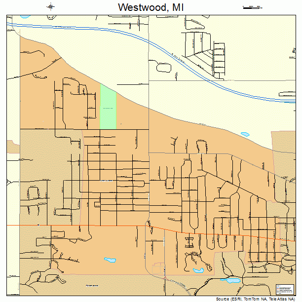 Westwood, MI street map