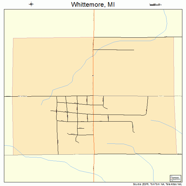 Whittemore, MI street map