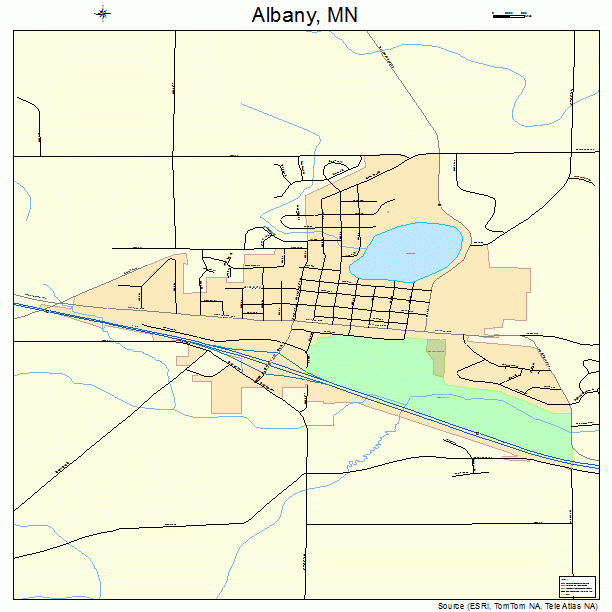 Albany, MN street map