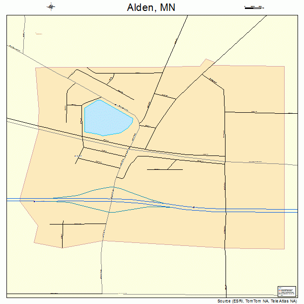 Alden, MN street map