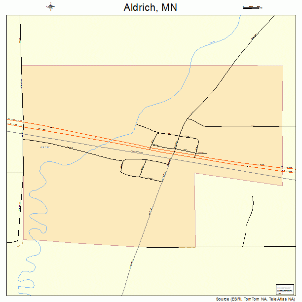 Aldrich, MN street map