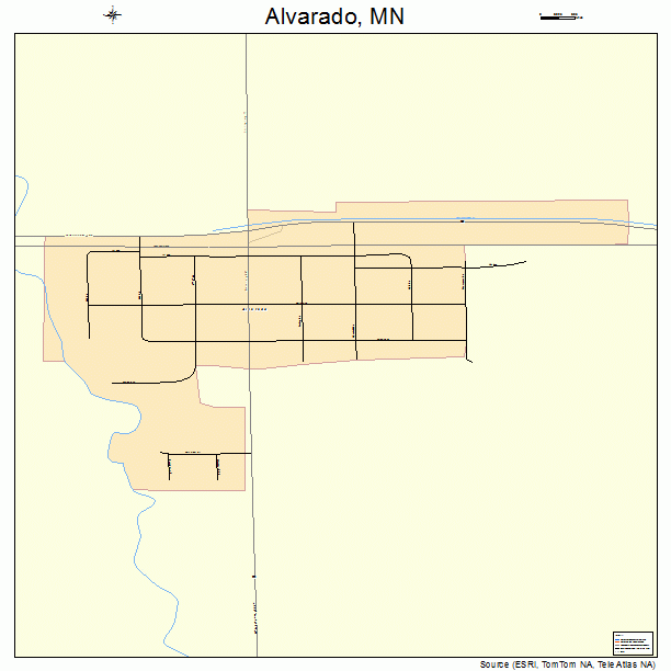 Alvarado, MN street map
