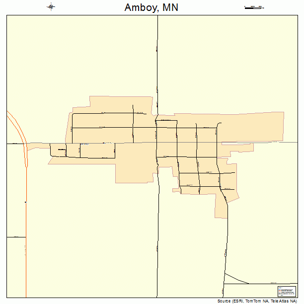 Amboy, MN street map