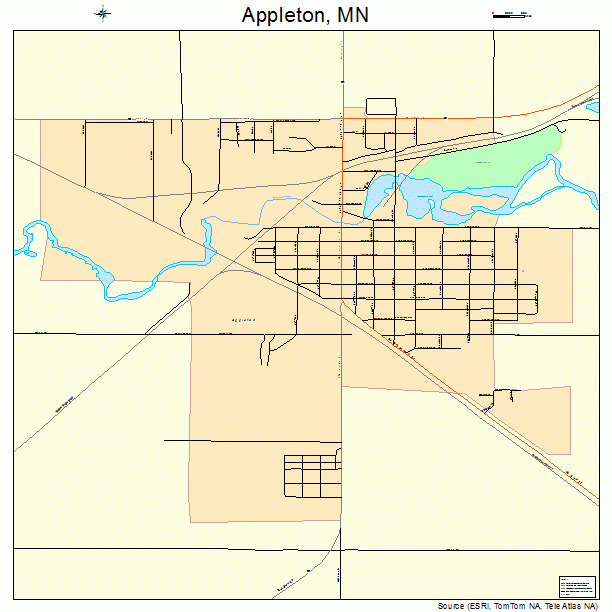 Appleton, MN street map