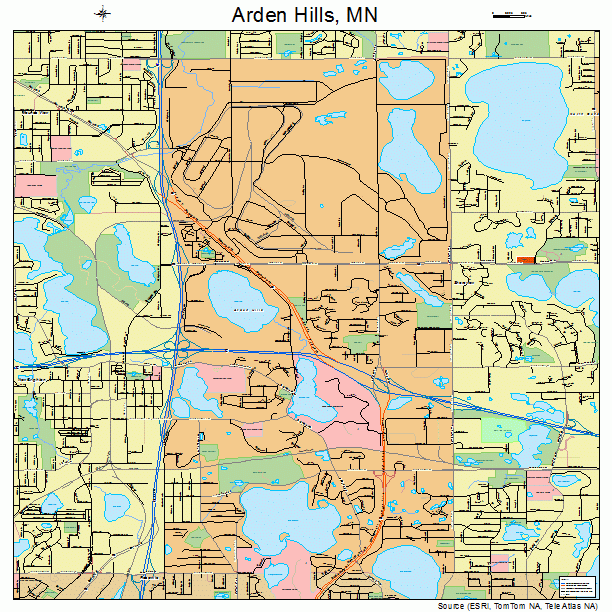 Arden Hills, MN street map