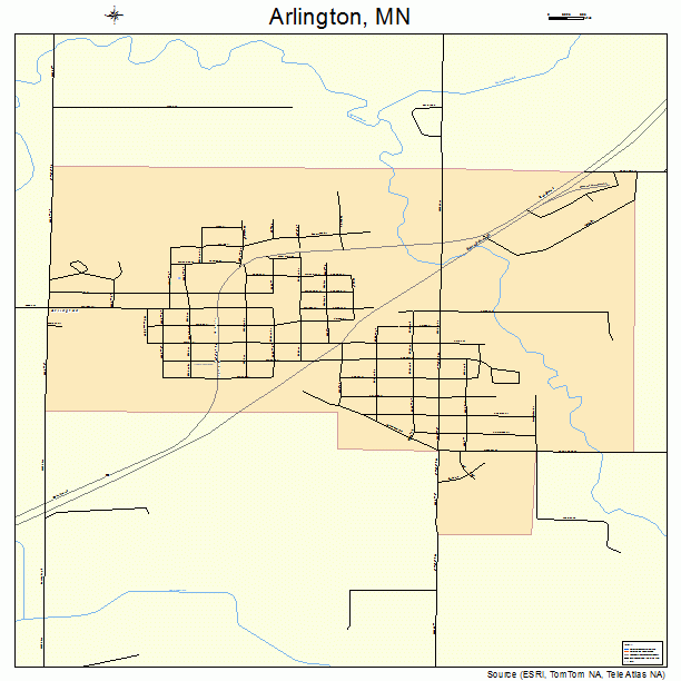 Arlington, MN street map