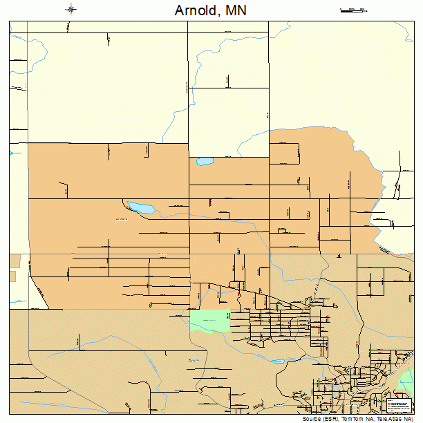 Arnold, MN street map