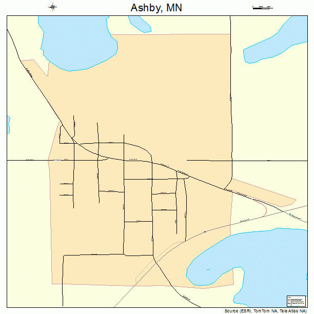 Ashby, MN street map