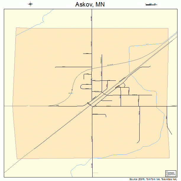 Askov, MN street map