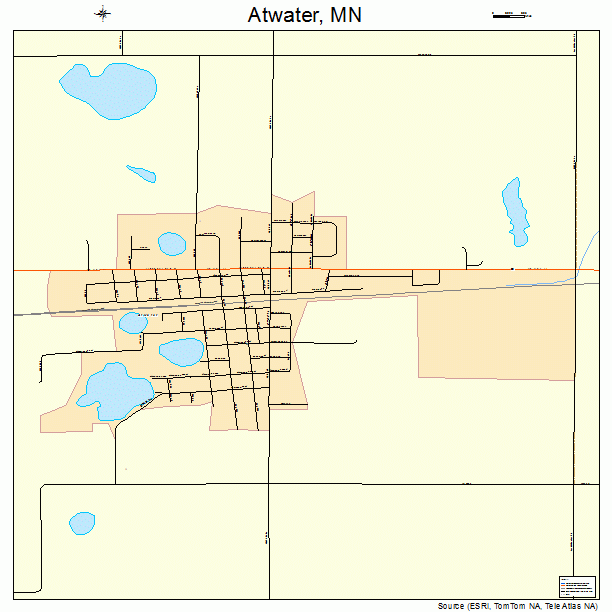Atwater, MN street map