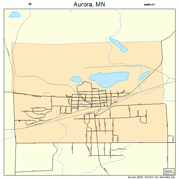 Aurora, MN street map