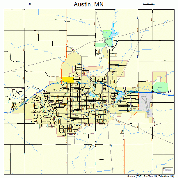 Austin, MN street map