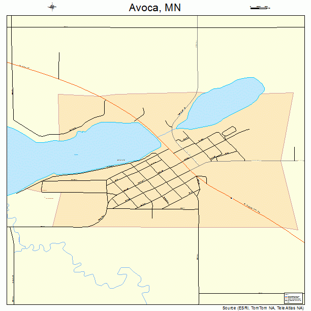 Avoca, MN street map