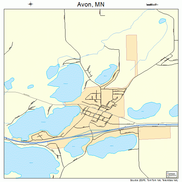 Avon, MN street map