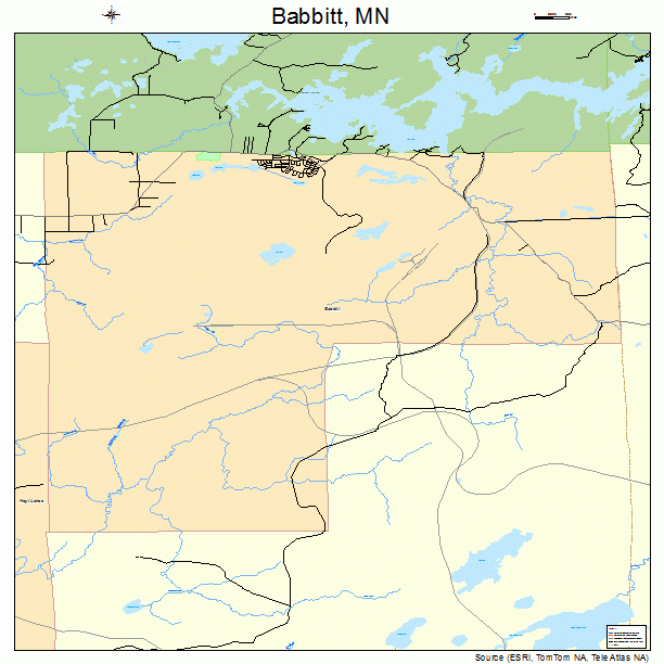 Babbitt, MN street map