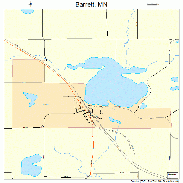 Barrett, MN street map