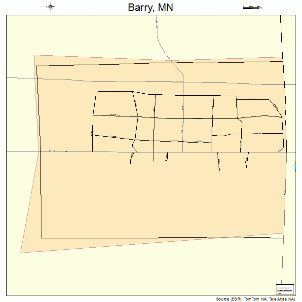 Barry, MN street map