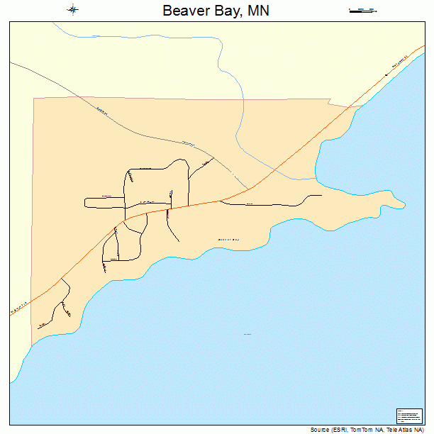 Beaver Bay, MN street map