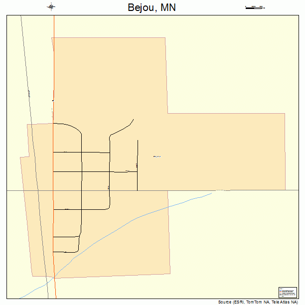 Bejou, MN street map