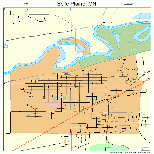 Belle Plaine, MN street map
