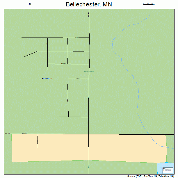 Bellechester, MN street map