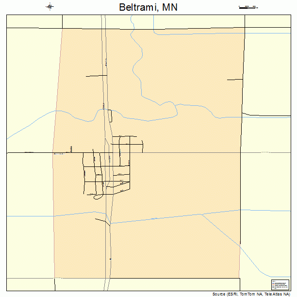 Beltrami, MN street map