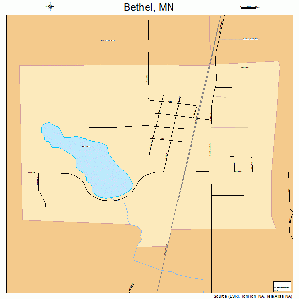 Bethel, MN street map