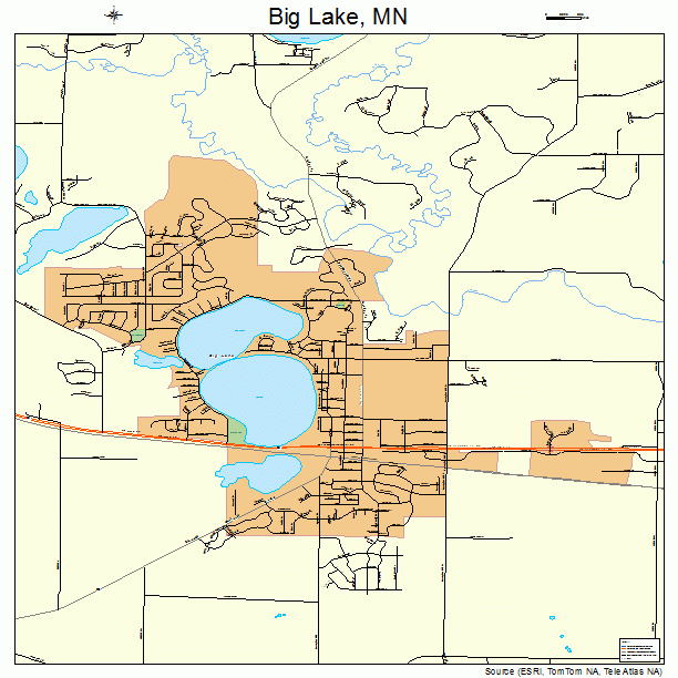 Big Lake, MN street map