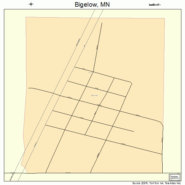 Bigelow, MN street map