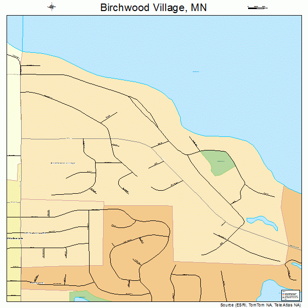Birchwood Village, MN street map