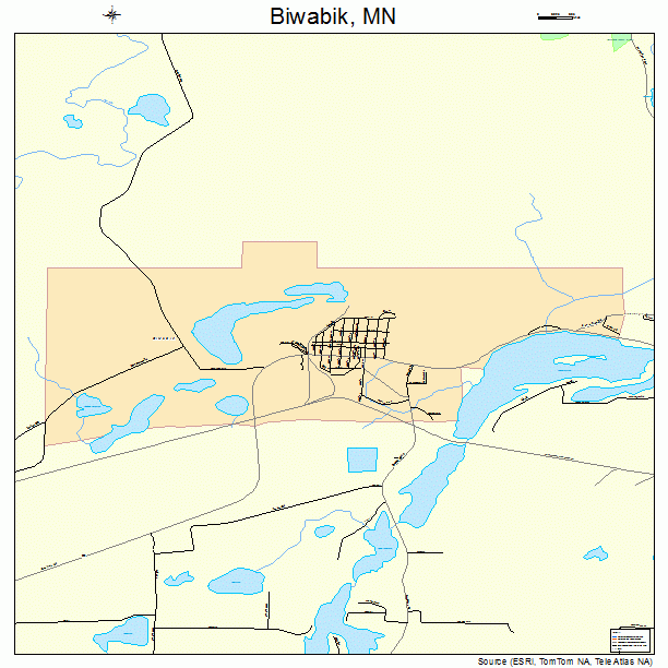 Biwabik, MN street map