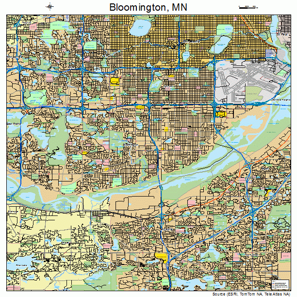 Bloomington, MN street map